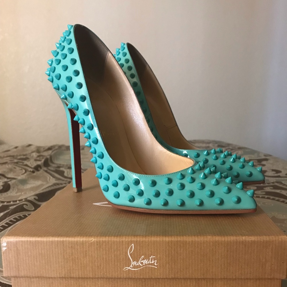 Christian Louboutin- Pigalle Spikes 120mm Patent